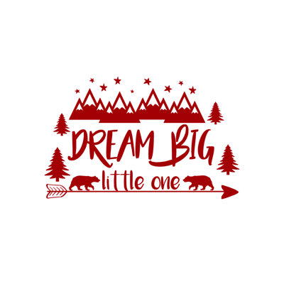 Décalcomanie murale big little rêve