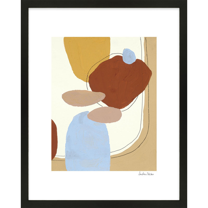 Shapescape Print by Andrea Stokes, Black Framed, 20" H x 16" W x 1.25" D