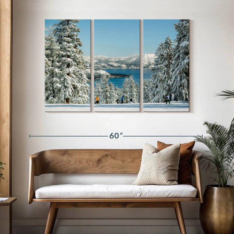 Siroe Winter Tahoe Skiing, H 32 po x l 50 po
