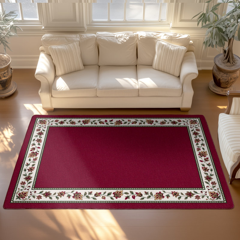 Tapis floral Alminus Symphony, Rectangle 7 pi 8 po x 10 pi 9 po