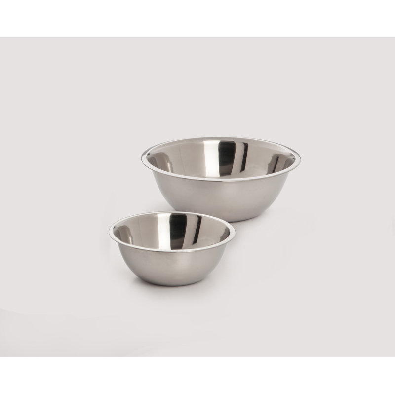 Stainless Steel Mixing Bowl and Colander Set with Copper Tint