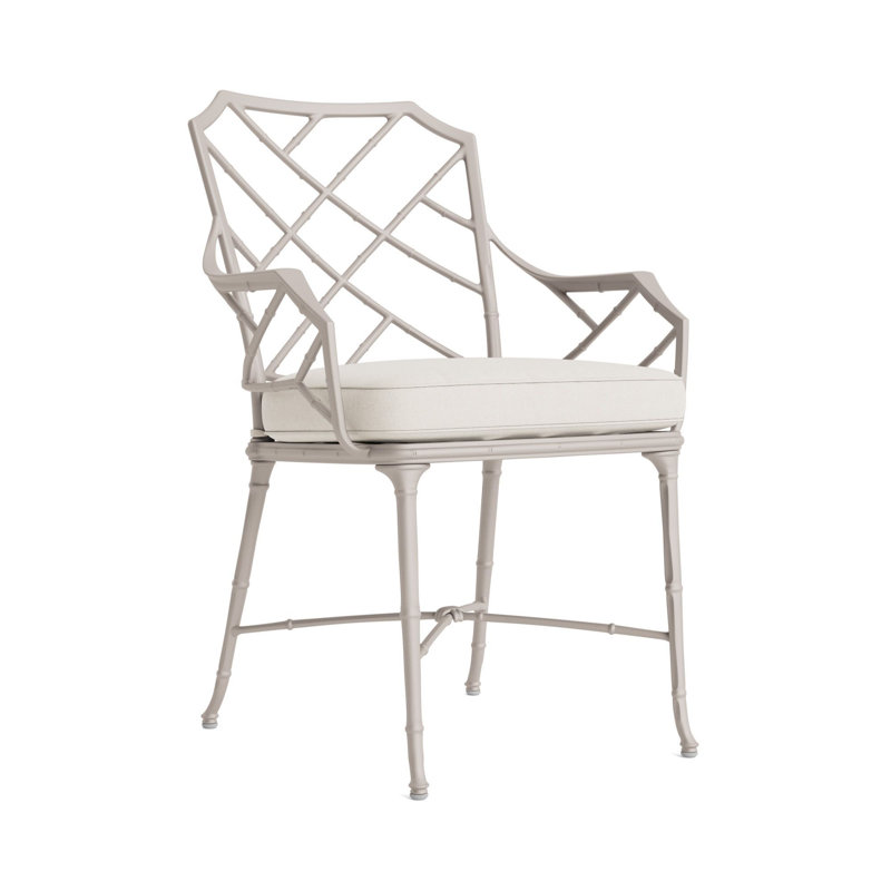 Calcutta Outdoor Dining Chair, Fusion Natural, Dove Smooth
