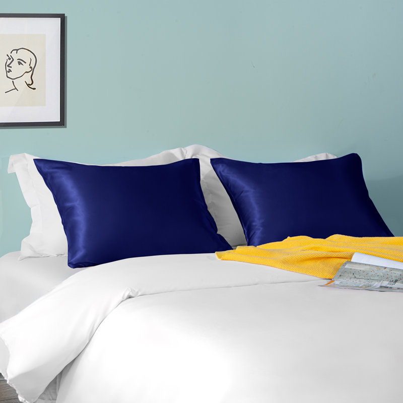 Taies d'oreiller, taies d'oreiller luxueuses en satin avec fermeture à enveloppe - NTBAY, Taie d'oreiller taille très grand