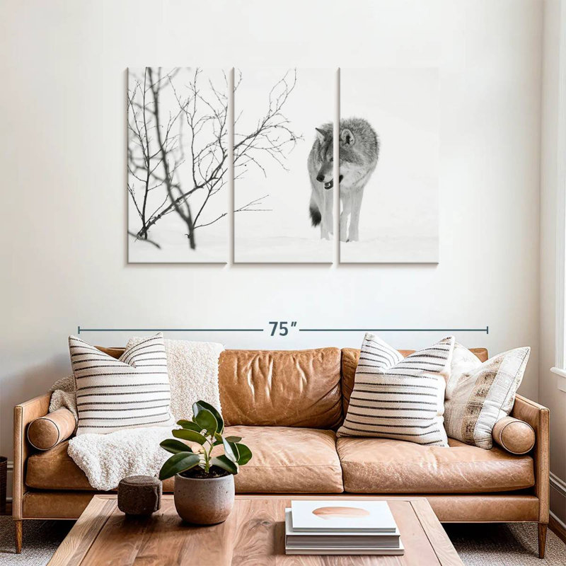 Brampt Winter Wolf Hunt, 36" H x 57" W