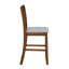 Ensemble de salle à manger à hauteur de comptoir 7pc Table ronde ovale extensible et chaises-13941912