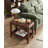 100% Solid Rubber Wood Rustic Side Table