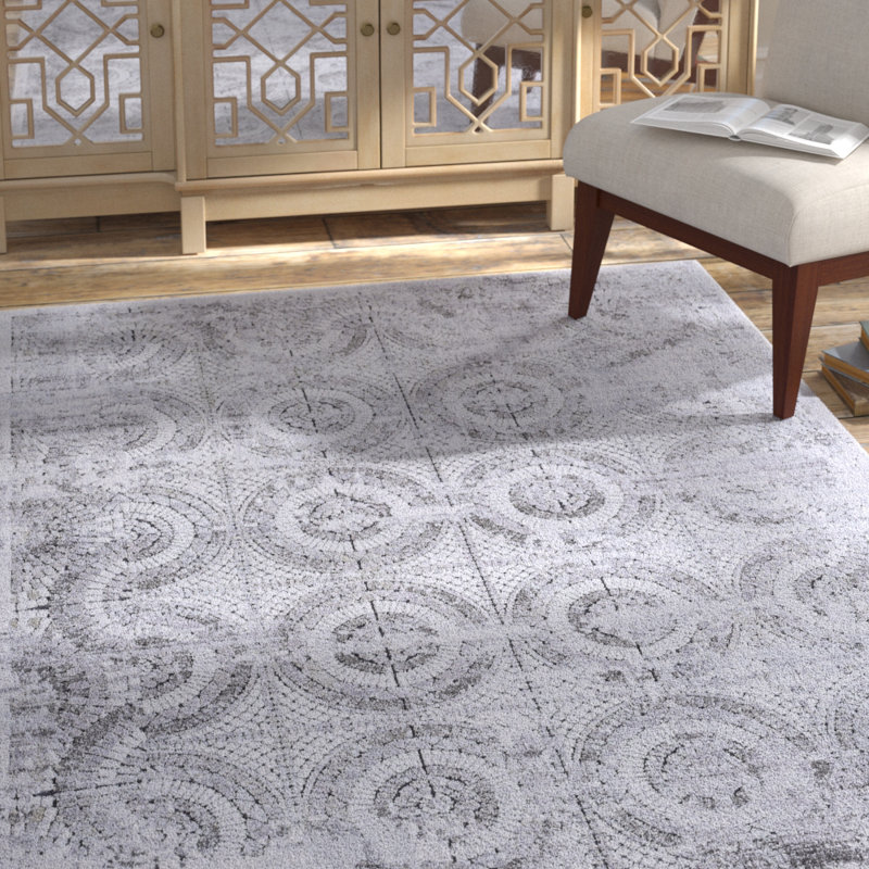 Altura Viscose Geometric Indoor Rug, Rectangle 7'10" x 10'10"