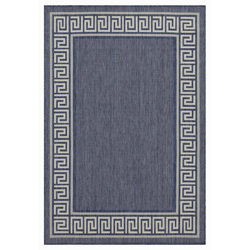 5 pi 3 po X 7 pi 3 po Tapis intérieur / extérieur, Bleu, Rectangle 5 pi 3 po x 7 pi 3 po