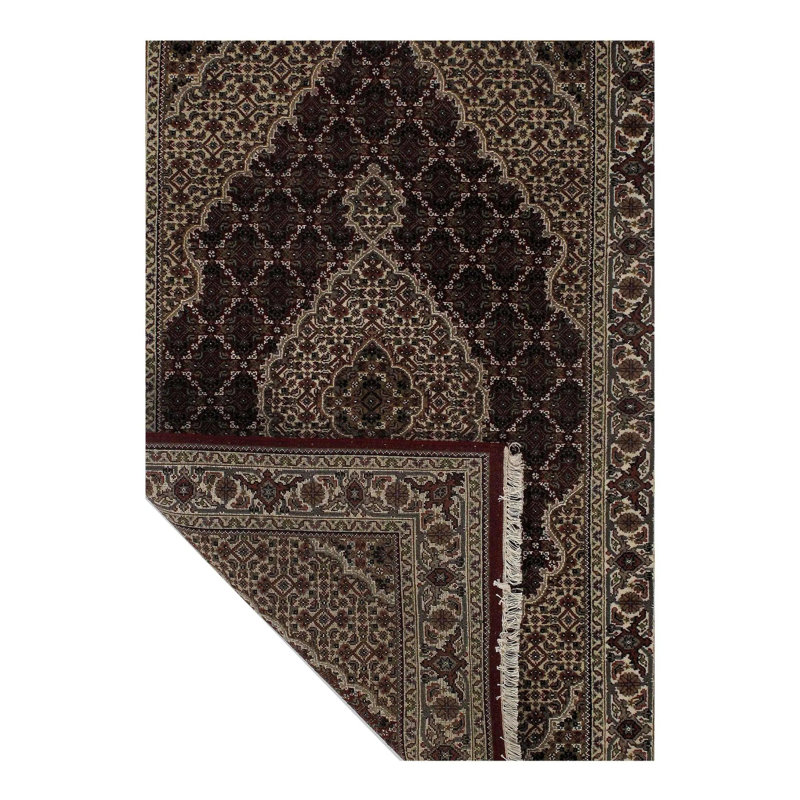 Canvello Traditional Fine Tabriz Hand-Knotted Rug - 4'1" X 6'2"
