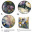 «Purple Blossoming Petunias IV», reproduction d'art sur toile-88544873-88544880