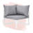 Fleetwood Corner Outdoor Patio Armchair with Cushion-1157484700-1157484707