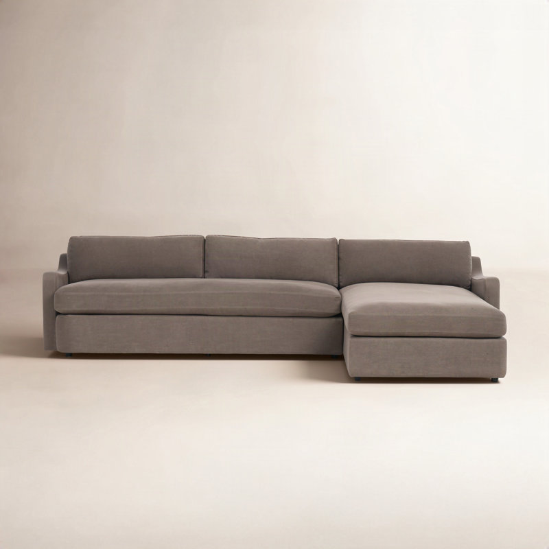 Aurelia 2-Piece Sectional, Boatway Coffee Linen, Right Hand Facing