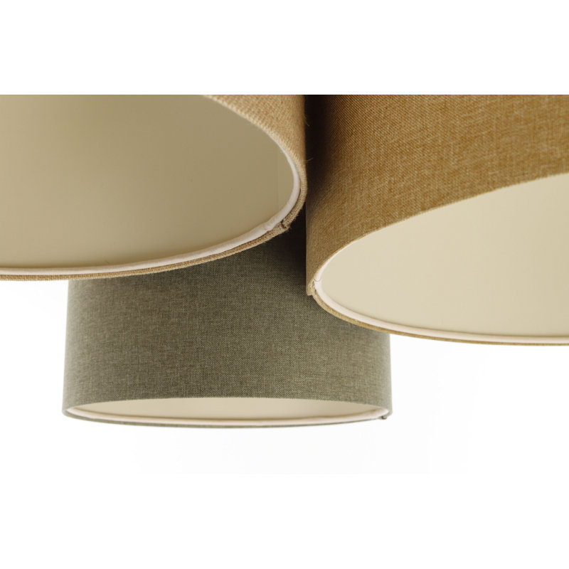 Avaughn Flush Mount, Light Brown/Brown/Grey