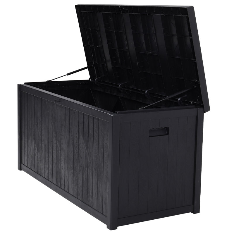 ClassicLiving 125cm W 430.5L Plastic Deck Box, Black