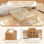 Base de lit plateforme en bois 14 po avec pieds en bois d'hévéa-1265319281-1265319294