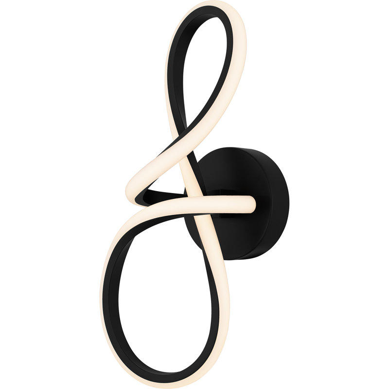 Mihaica Integrated LED Matte Black Wall Sconce