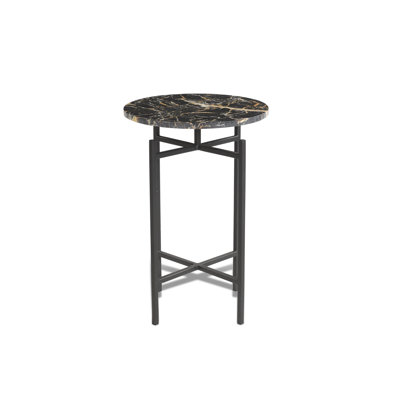 	Olive 24" Accent Table with Marble Top,