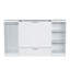 Lit escamotable simple avec tablettes de chevet et garde-robe