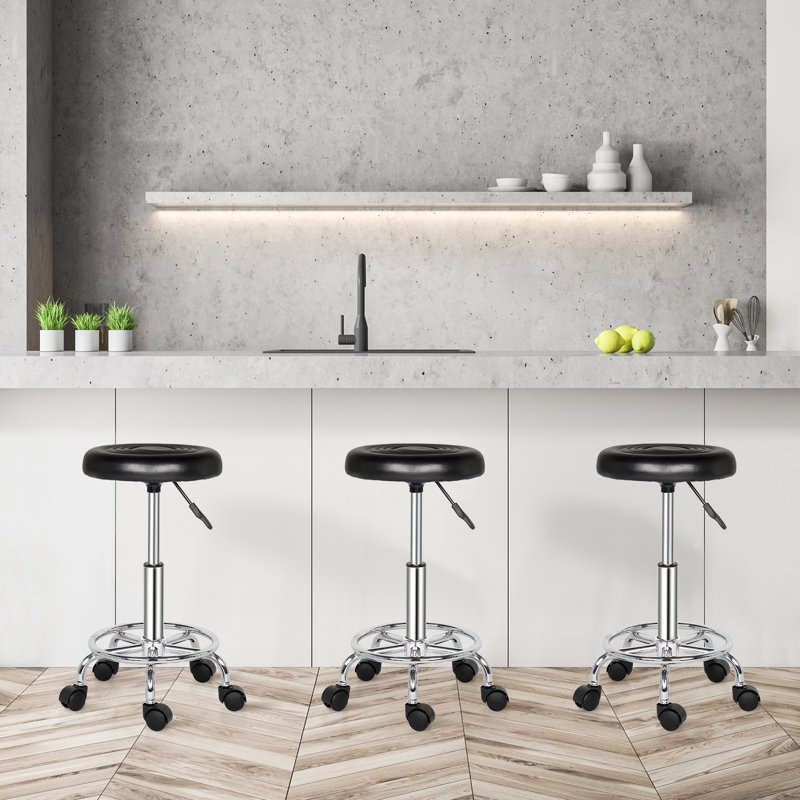 Tabouret de laboratoire Nanaimon, Noir