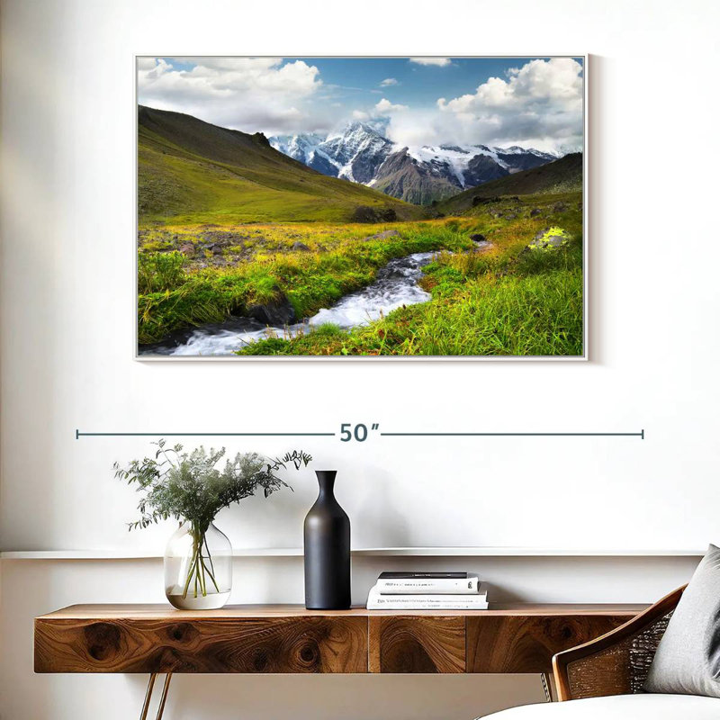 Mountain Valley, Cadre flottant blanc, 40 po x 27 po