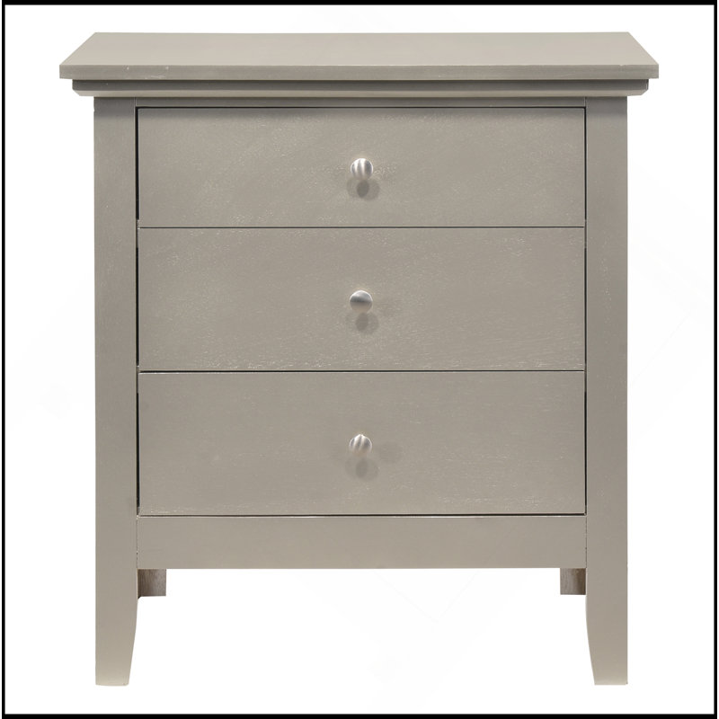 Chic Champagne Nightstand, Champagne