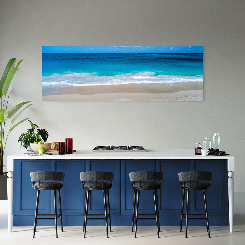 Waters Edge Barbados Caribbean 1 Piece Wrapped Canvas Panoramic Wall Art, 50.8 cm H x 152.4 cm W