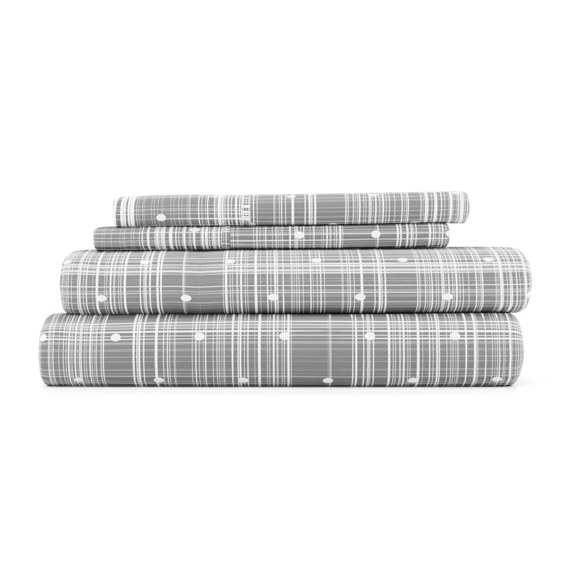 Simply Soft™ Microfiber Sheet Set, Cal.King Sheet Set + 1 Fitted Sheet + 2 Pillowcase, Gray