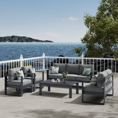 Standalone Product 7 - Person Patio Conversation Set with Cushions