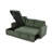 Upholstered L-Shape Green Corduroy Space-Saving Sleeper Pull-Out Sofa With Hidden Storage-1719989692
