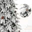 Arbre de Noël 8 pi avec 44 branches de pin, 1634 pointes, peu encombrant pour les entrées, installation rapide à branches articulées, support en métal stable pour petits espaces, décoration,