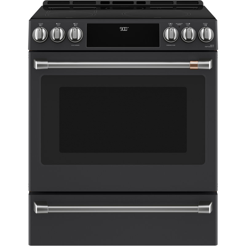 Front Control Induction Range Handle Kit, Brushed Stainless
