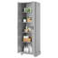Armoire de rangement polyvalente avec tablettes réglables et deux portes pour la salle de bain ou le bureau.-1057581015