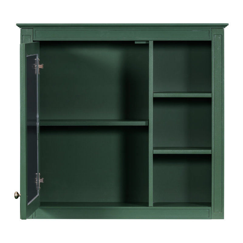 Armoire de salle de bain 30 po x 28 po avec miroir. Fixation murale, 5 tablettes et plus, armoire de rangement polyvalente, fonctionnelle