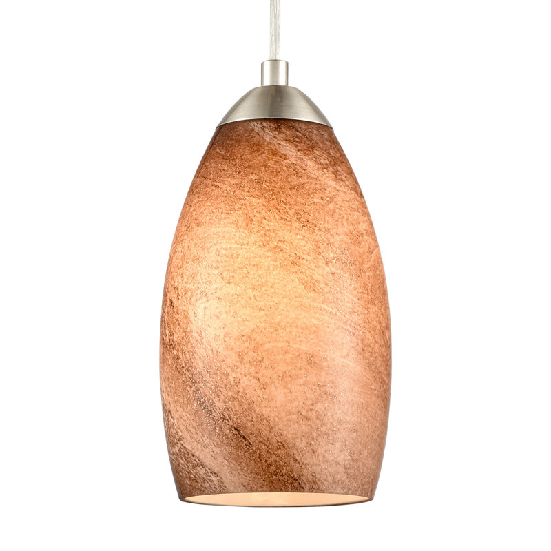 Planetario 5'' Wide 1-Light Mini Pendant - Satin Nickel
