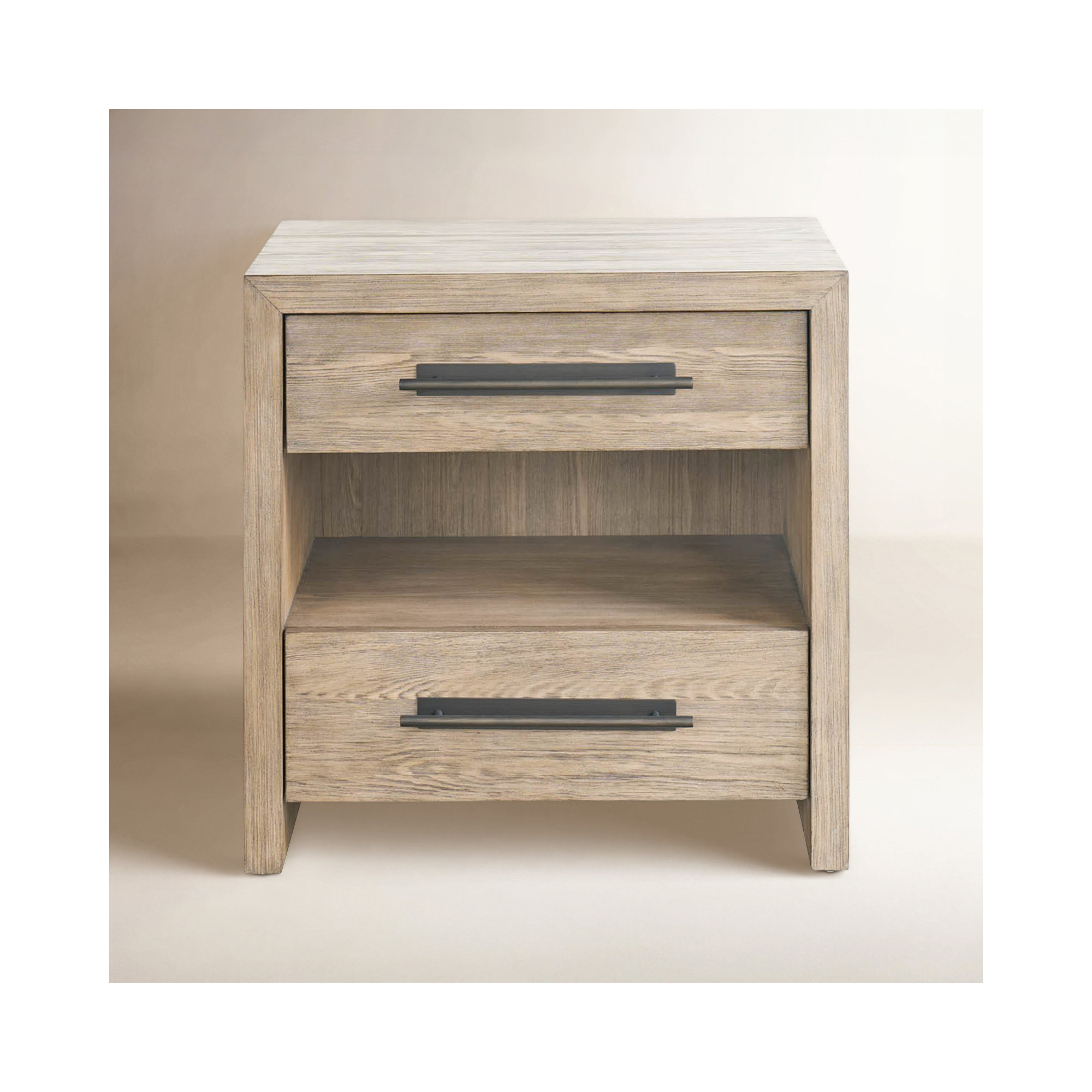 Baxley 2 - Drawer Nightstand, Brown