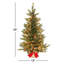 Sapin de Noël artificiel vert 3 pi avec 70 lumières claires / minces Fraser