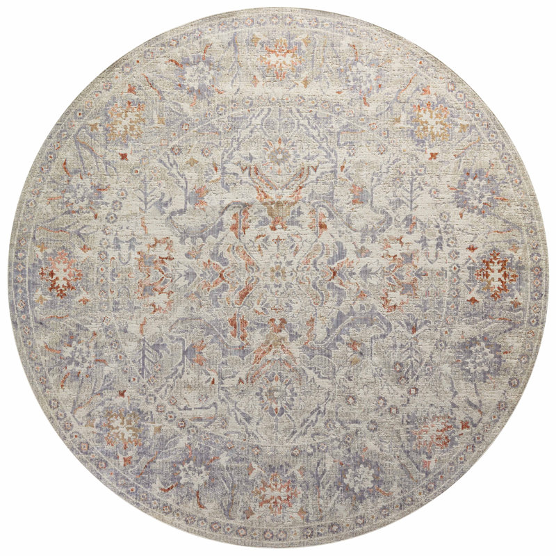 Rosemarie Oriental Indoor Rug, Round 5'