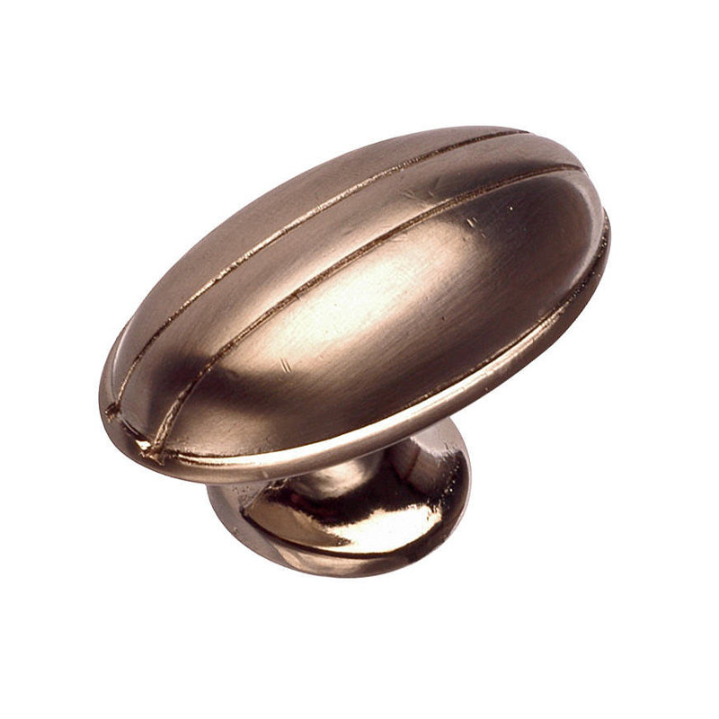 Poignée ovale Expression, Nickel brossé