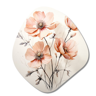 Lakeland - Floral Nebula Shape Asymmetric Metal Wall Art