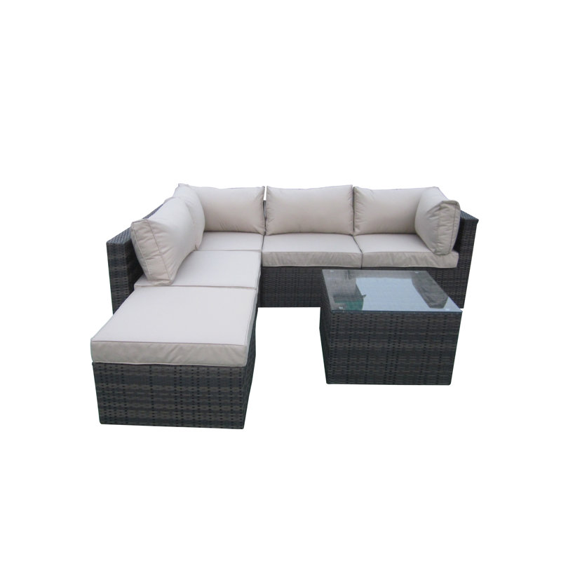 Haoyang 5 - Person Conversation Set, Beige, Mix Brown