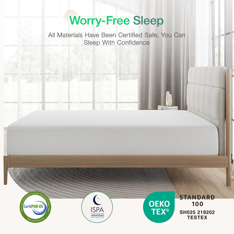 Novilla 14"Cooling Memory Foam Mattress– 10-Year Warranty, CertiPUR-US, OEKO-TEX Certified, Queen, 14"