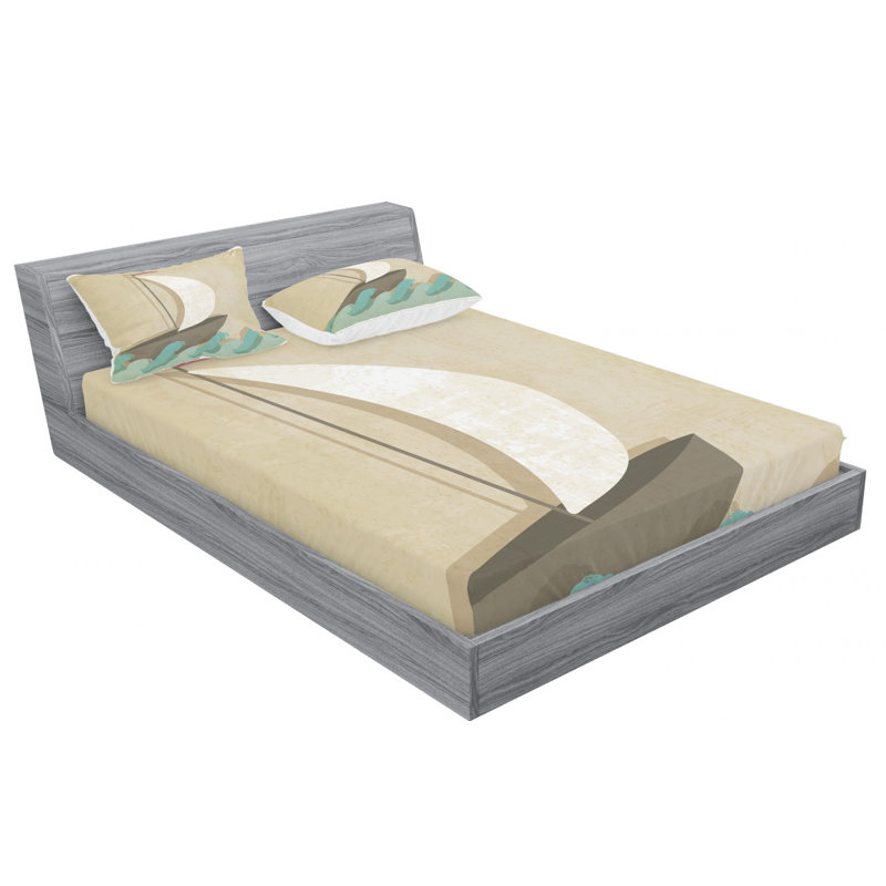Microfiber Sheet Set, Queen Sheet Set with Fitted Sheet