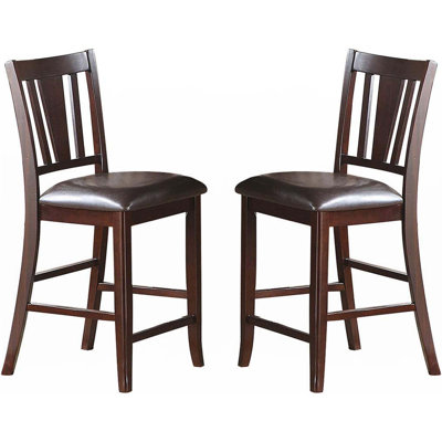 Ensemble simple et contemporain de 2 chaises à hauteur de comptoir