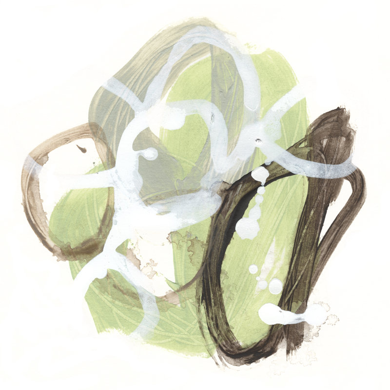 Verdigris Circuit III by June Erica Vess - Wrapped Canvas Painting, 30cm H x 30cm W