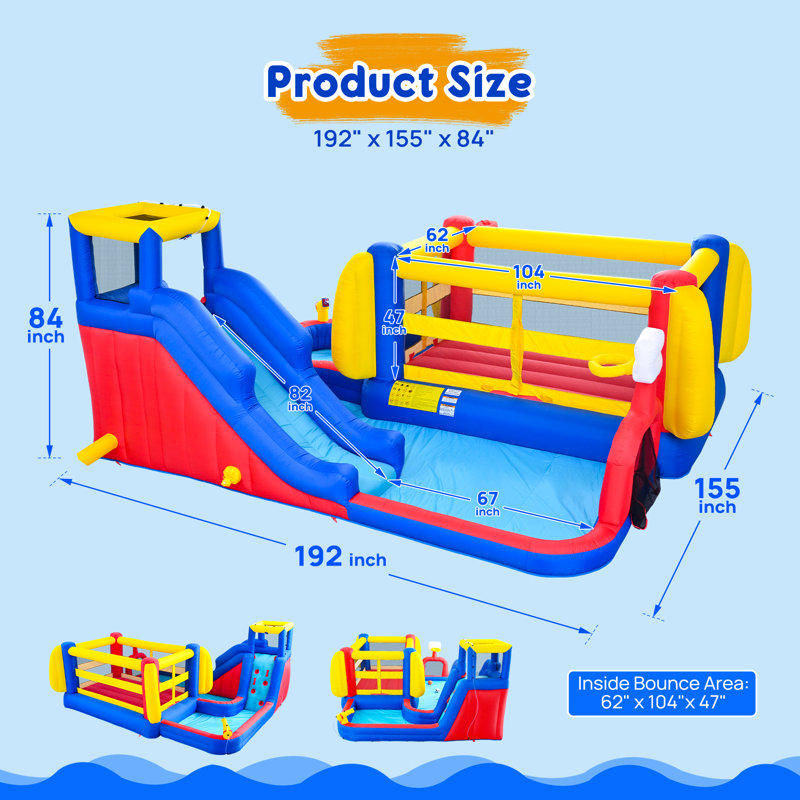 Jeu gonflable pour enfants 16 'x 13'
