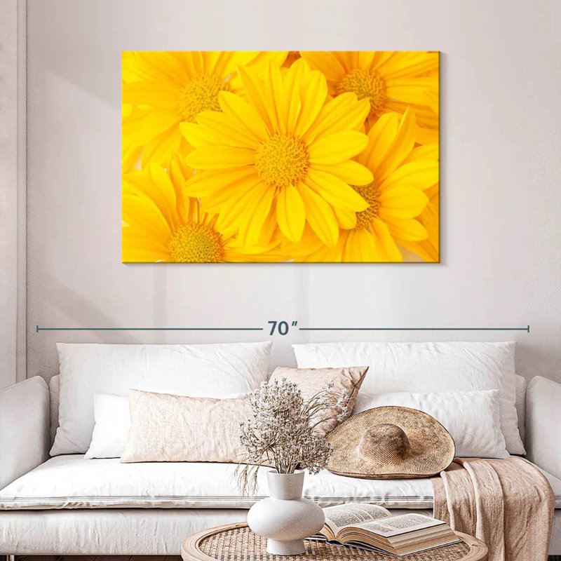 Marguerites jaunes Harnek, H 30 po x l 45 po