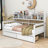 Nadka Wooden Daybed with 2 Drawers-625789752-625789755