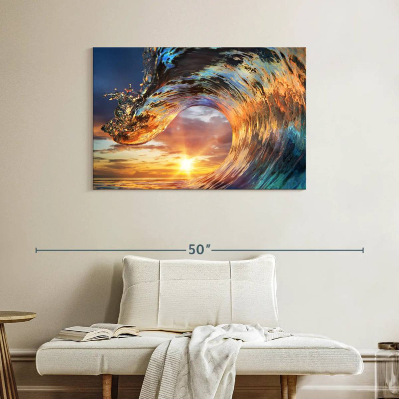 Gillard Curling Ocean Wave, 26" H x 39" W