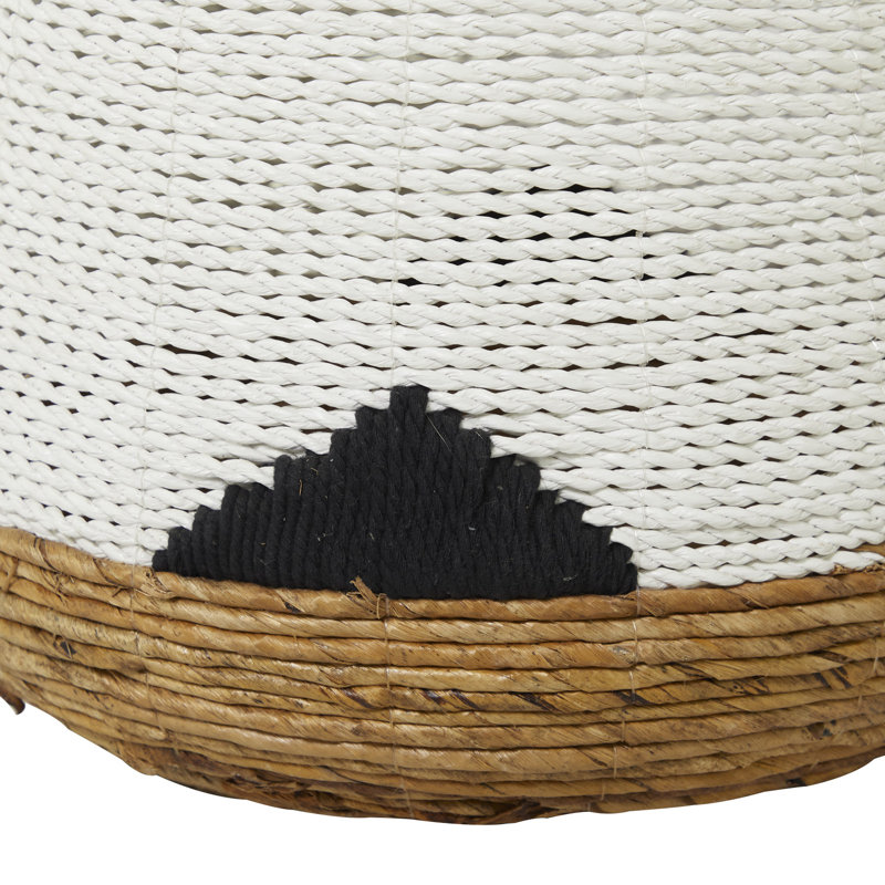 Ensemble de 2 paniers en osier, Blanc
