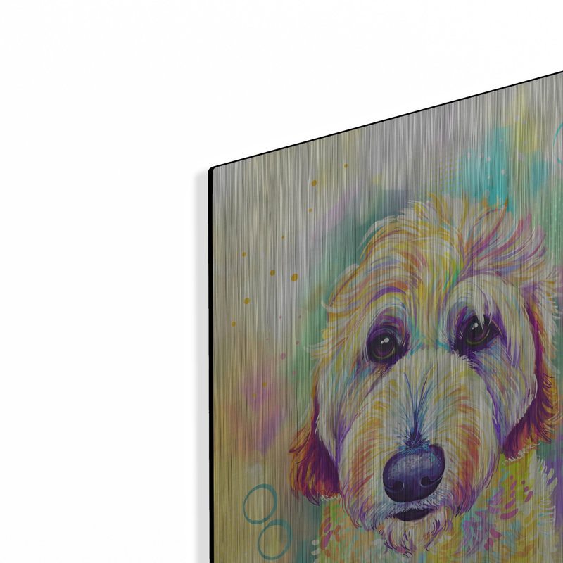 "Pop Art Goldendoodle 2" par Furbaby Affiliates, H 16 po x l 12 po